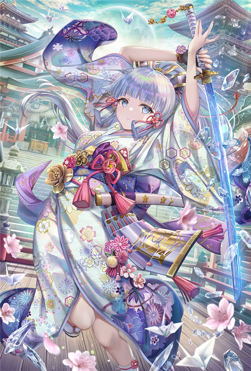 原神神里绫华角色立绘4K8K超清壁纸海报打印素材原画插画高清图片[6434张/23.1G]-我的动漫